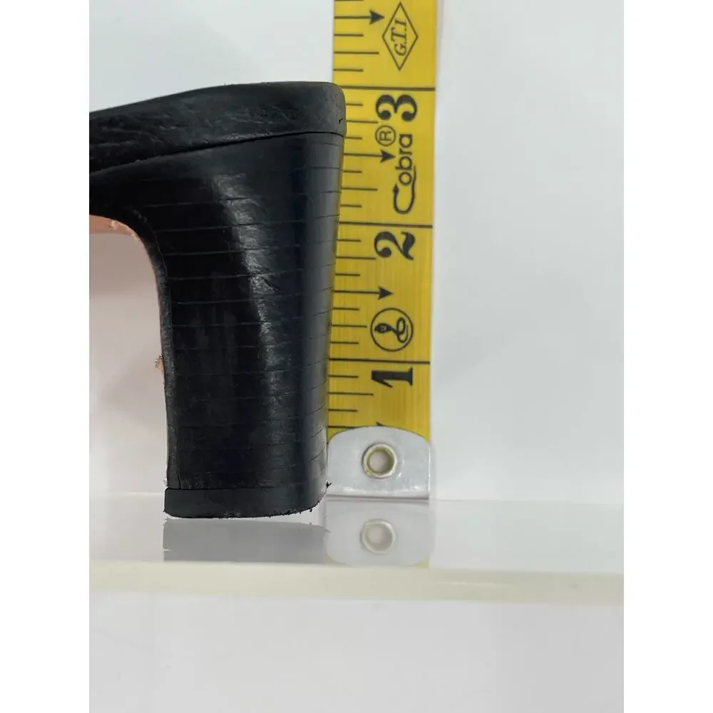 Brighton Tamijo Croc Block Heels, Black, Sz. 9 1/2 M, Casual‎ Office Career